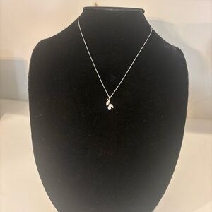 Marsala 925 Sterling Silver 18” Necklace with Rose Flower Pendant